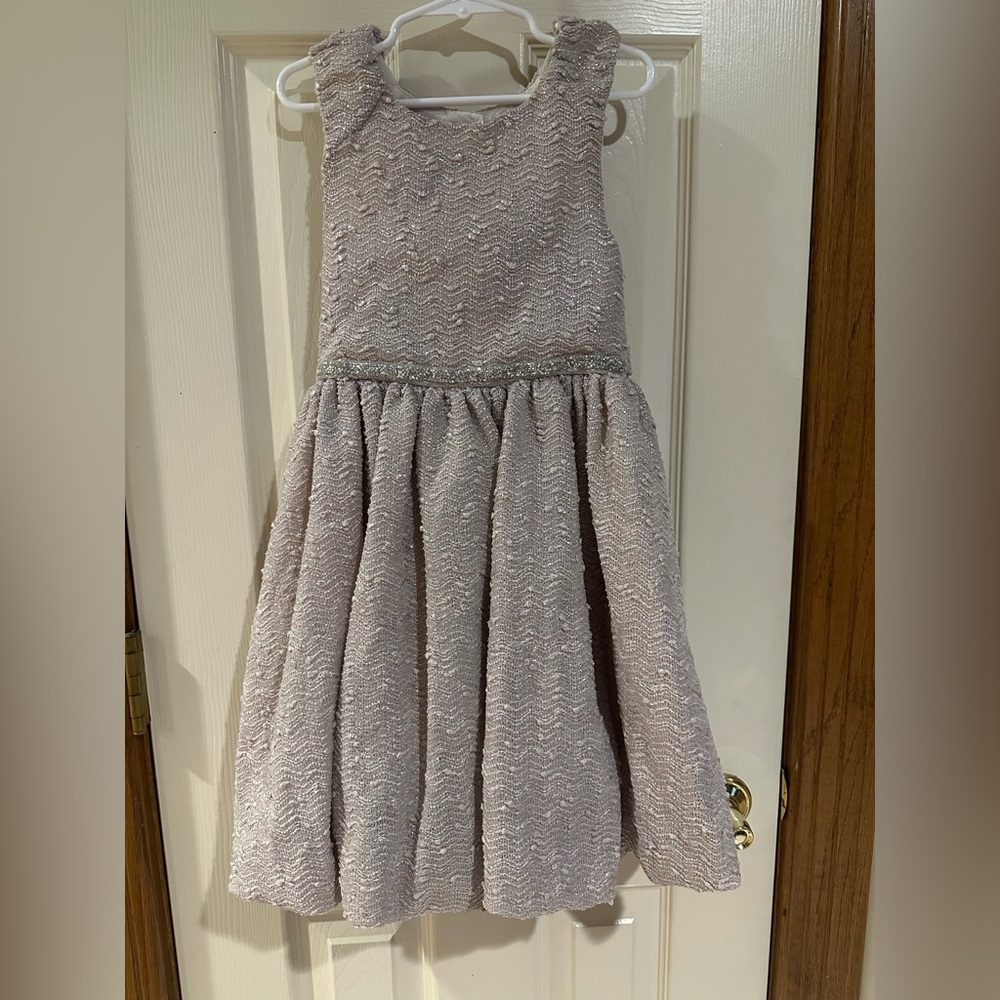 Blueberi Boulevard Cream Formal Kids Dress